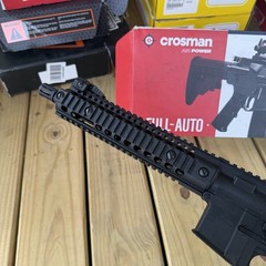 Crosman Full Auto R1 CO2-Powered BB Air Rifle, 25rd, 430FPS, Black – No Mag