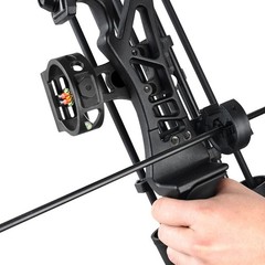 45/50lbs Direct Pull Bow Alloy Handle Mixed Carbon Arrow 5 Needle Aiming