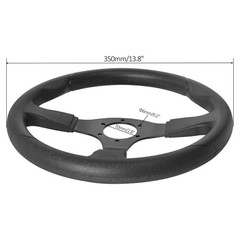 350mm Steering Wheel w/ Cap for Go Kart Off Road Cart Drift Trike Buggy ATV NEW