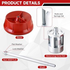 Portable Wheel Balancer with Heavy Duty Hubs | Tire Balancer Machine with Bub…