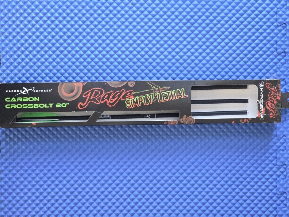 NEW OPEN BOX Rage Simply Lethal Hunt Ready Kit MISSING BRODHEADS ONLY ARROWS