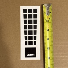 LISTEN 411 Skateboard Video Exclamation Point Vintage Skateboarding STICKER
