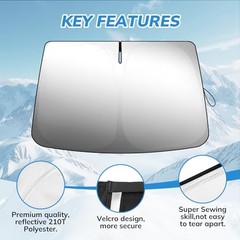 Front Windshield Sunshade Compatible with GMC Sierra 1500 2500 – 2019-2024