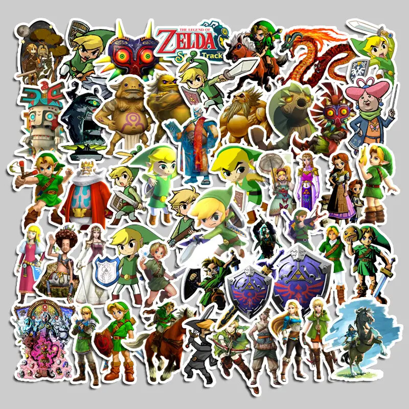 Mix 10/50 PCs The Legend Of Zelda Cartoon Game Luggage Doodle Car Stickers