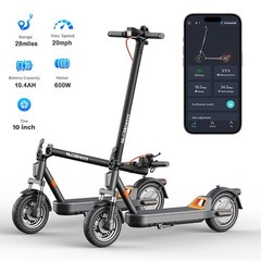 600W Electric Scooter Adults 28Miles 20mph Max Speed Folding Commuter E-scooter