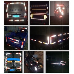 5cm*30.5cm Super Reflective Tape Car/Truck Night Warning Sign Sticker Red White