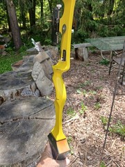 Vintage Archery Research Golden Eagle recurve long riser #35 with Chek-It sight