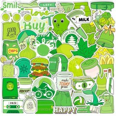 10Pcs Skateboard Stickers Bomb Vinyl Laptop Luggage Decals Dope sticker