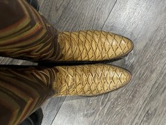 Tony Lama Preban African Exotic Skin “Print” 9.5b