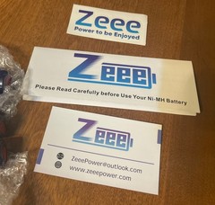 2x Zeee 9.6V Airsoft Battery 1600mAh NiMH Battery with Mini Tamiya Connector