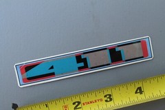 411 VM Video Magazine Skateboards Green Gold GB7b Vintage Skateboarding STICKER