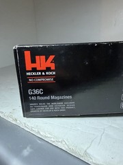Heckler and Koch HK G36C Airsoft Box Of Five Mid Cap Magazines 6mm 140 rounds