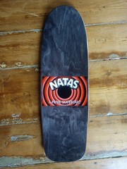 NATAS Kaupus Thumbs Up BLACK Signed Skateboard DECK Mark McKee Ltd. 200 panther