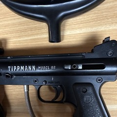 Tippmann Model 98 Mechanical Paintball Marker Black w/ Tacamo ARC Hopper