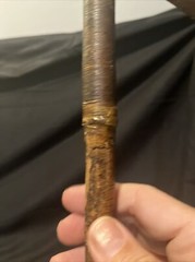 Victorian Burlesque Wood And Leather Riding Crop 19 In