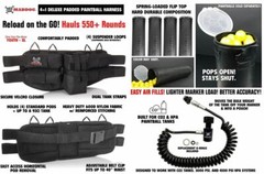 Maddog 4+1 Paintball Harness, Pods & Quick Disconnect Remote Coil Combo