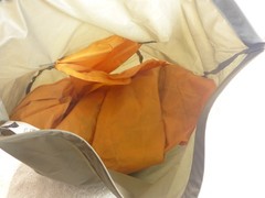 Arc’teryx Ion Rope Bag Lightweight Compact Climbing Tarp Bag Orange & Gray