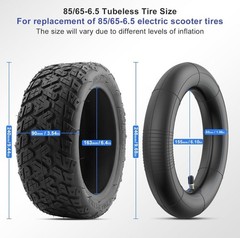 85/65-6.5 Tire with Tube Included for Electric Scooter. FAST FREE SHIPPING