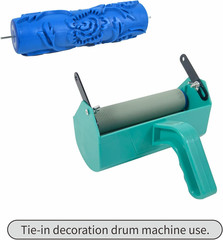 7» Inch Texture Rubber Roller Single Color DIY Patterned Paint Roller Decora…