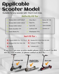 10 Inch Scooter Tire 60/70-6.5 10×2.5 Solid Tire Fit for Segway Ninebot Max G…