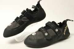 Evolv Defy VTR eco-TRAX Biginner Rock Climbing Mens Size 9 9.5 Black Strap Shoes