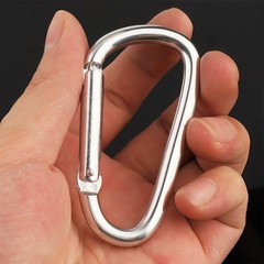 10 PCS Stainless Steel Carabiners Spring Snap Hooks Heavy Duty Keychain Clip NEW