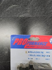Pro-Formance MAXIMUM BP BLACK #MA802 BRASS PIN COMPOUND BOW SIGHT USA MADE
