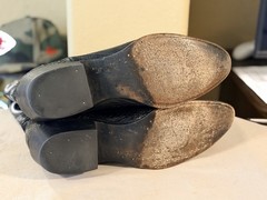 J.B. Dillon Black Python Cowboy Boots