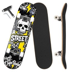 ANYFUN Pro Complete Skateboards for Beginners Girls Boys Kids Youths Teens Adult
