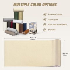 OAZ 16×79″ Canvas Repair Patch Self-Adhesive Waterproof Fabric Tent Awning Boat