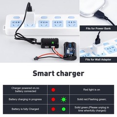 Zeee 2S Li-ion Battery 3000mAh 7.4V SM 2P Connector 2S Rechargeable RC Batter…