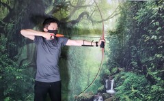 SAS Pioneer Traditional Wood Long Bow 68“ Hunting Archery Longbow Bear-LH or RH