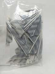 100pk Gateway Feathers 2″ Right Wing: Rayzr Faux Barred Gray 200RRBGY-100