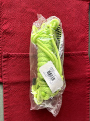 Lime green Formay Noseband Rope halter with 8 ft lead attached New never used