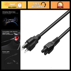 Fast Charging Cable for Ninebot MAX G3/G2/G30/G30P/P65/P100S/F60, 6ft AC Power C