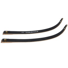 Courage Takedown Recurve Archery Bow Limbs Only Black – Pair