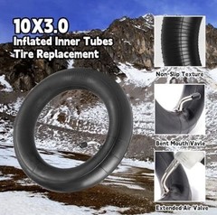 2 Pcs Inner Tube 10×3.0 Bent Valve Heavy Duty Replacement For 255×80,80/65-6
