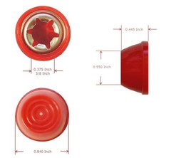 Quadrapoint Hub Caps for Bike/Trike/Scooter – Compatible with Popular Clas