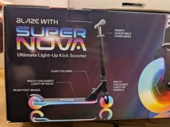 NEW/SEALED Melo Wheels Supernova Light-Up Kick Scooter – Black