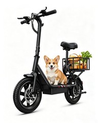 Electric Scooter with Seat, 14″ E-Scooter with 36V 7.8AH Battery, 350W Motor