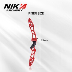 23in Archery Recurve Bow Riser ILF Aluminum Alloy Takedown Right Handle Shooting