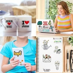 220 Pcs Inspirational Christian Bible Verse Stickers Jesus Faith Decals