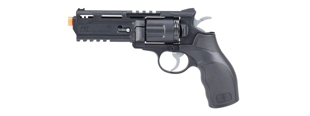 Elite Force H8R V2 Super Magnum CO2 Airsoft Revolver – Black – 300–325 FPS