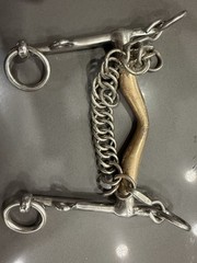 KK Ultra KK snaffle and Weymouth curb dressage Bits USED