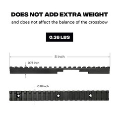 BALLISTA Bottom Picatinny Rail for Ballista Bat Pistol Crossbow