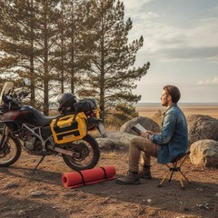 Motorcycle Saddlebags Soft-Sided Saddle Bags with Straps Easy to Install