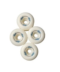 Alva Conical 60mm 97a Skateboard Wheels – White / Blue (Set of 4)