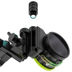 5Pin Compound Bow Sight 0.019″ 4x 6x 8x Lens Micro Adjust Archery Hunting Target