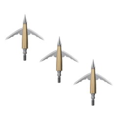 Beast Titanium Broadheads 125 Grain 2.0″ Cutting Diameter 3-Pack Hunting [Tips]