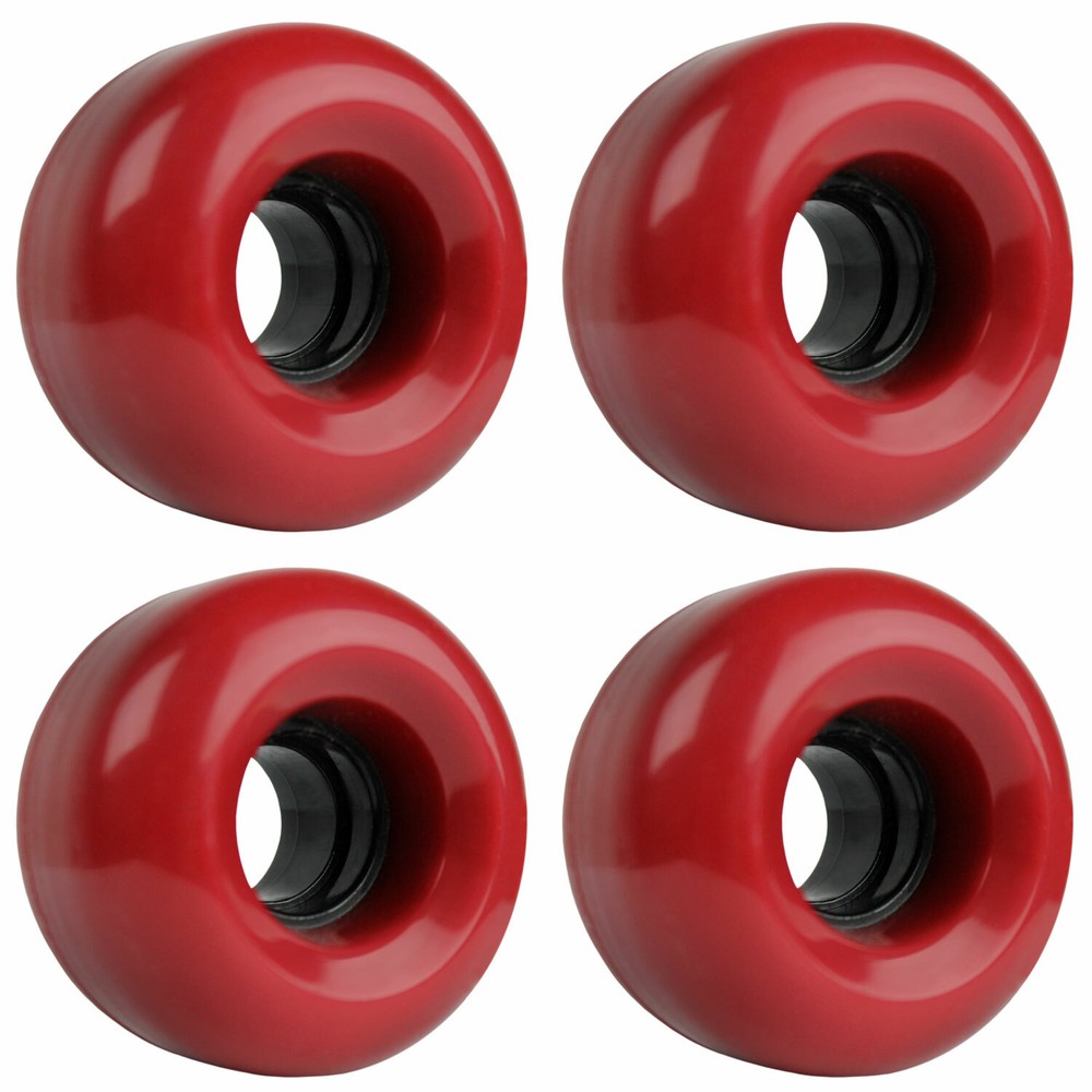LONGBOARD CRUISER WHEELS SET 62mm x 38mm 83A 220C Red